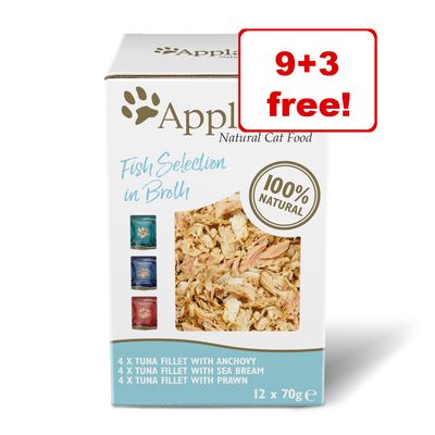 12 x 70 g Applaws våtfôrposer til voksne katter i kraft – 9 + 3 gratis!*
