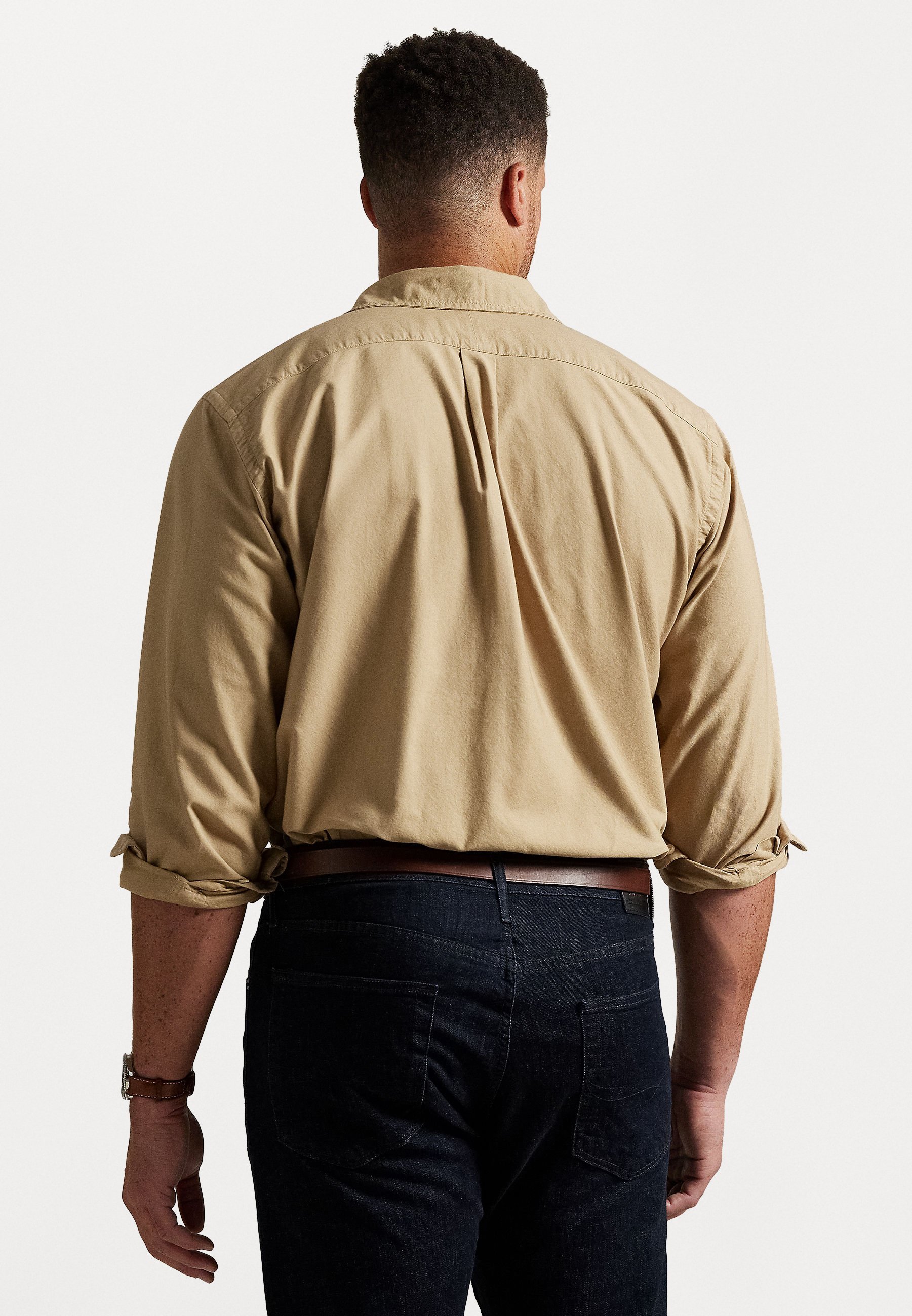 Camicia Oxford tinta in capo Polo Ralph Lauren Big & Tall - Camicia - beige costiero