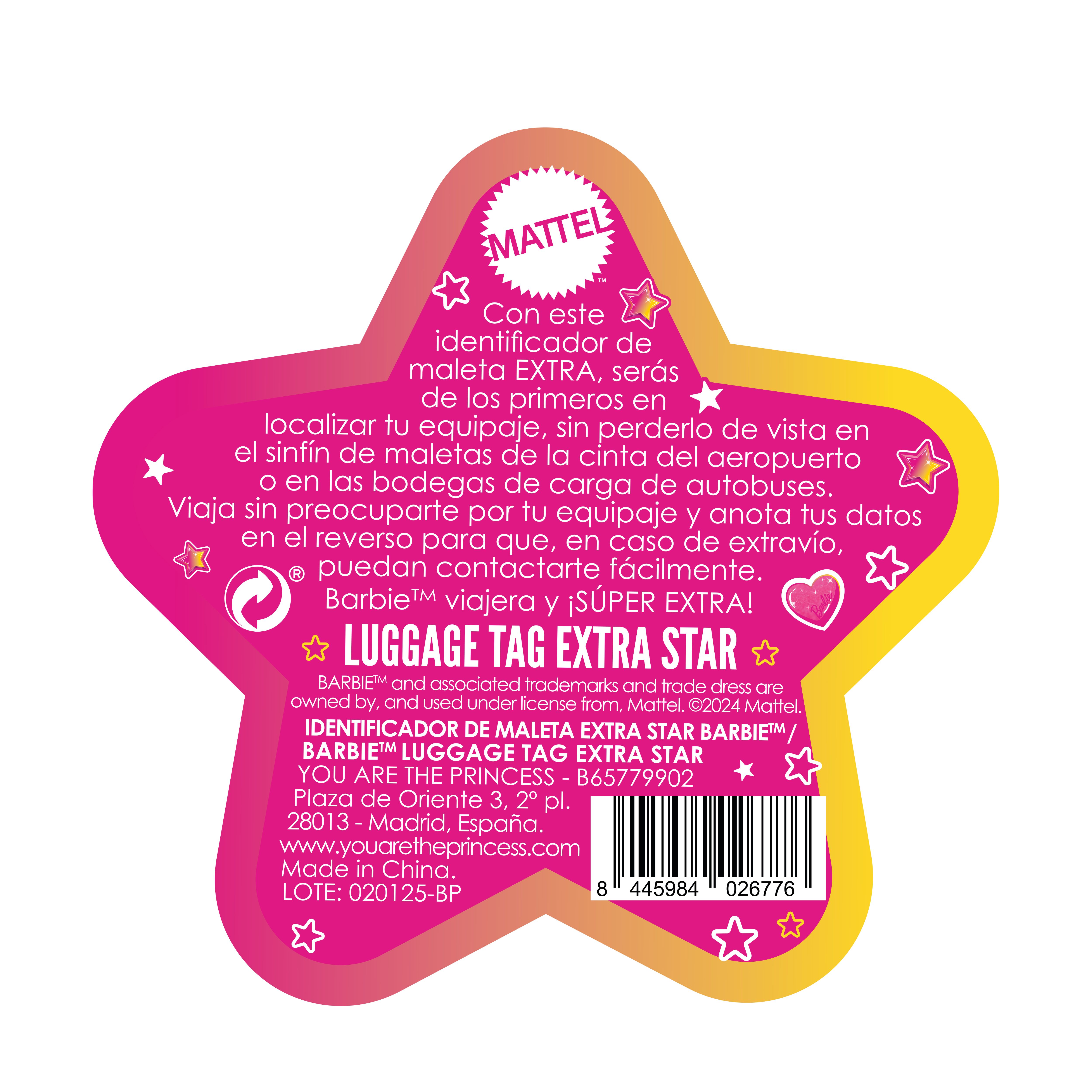 Barbie™ / Princezina jezička etiketa za identifikator prtljaga Alati i pribor