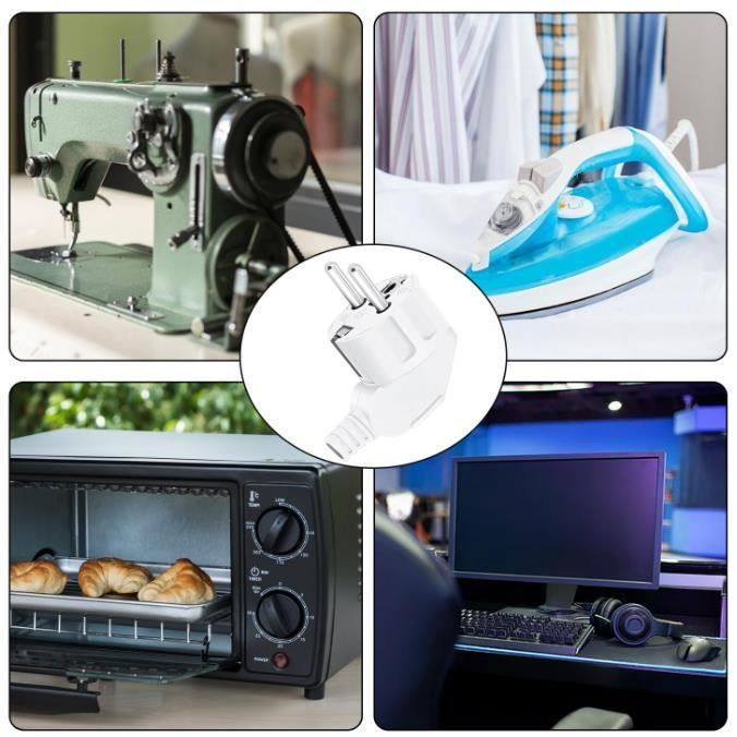 Enchufe eléctrico - Sin especificar - Macho 250V 16A - Resistente al agua - ABS - 2 piezas