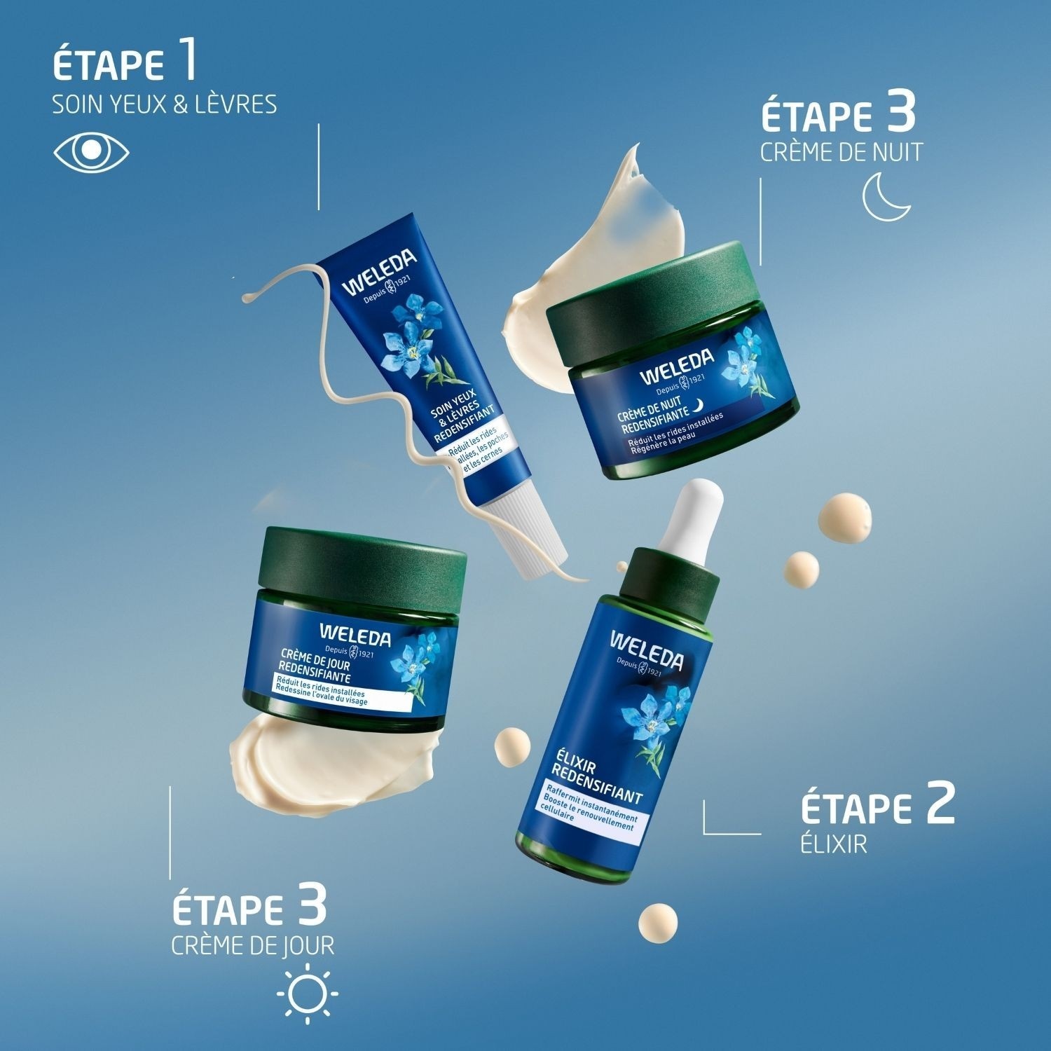 Weleda Crème de Jour redensifiante Gentiane Bleue et Edelweiss - 40 ml