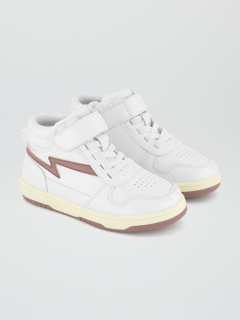 Zapatillas deportivas altas tricolores - blancas