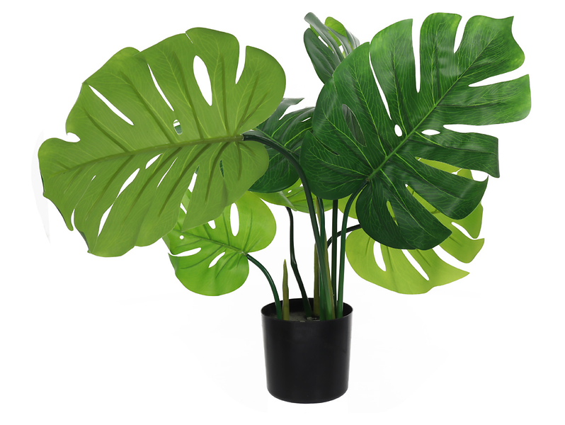 Monstera sztuczny kwiat w doniczce