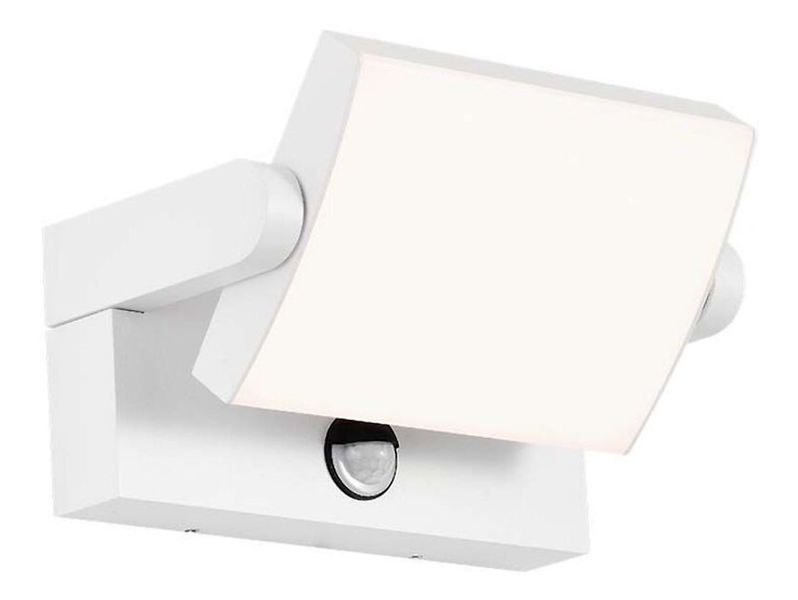 Kinkiet zewnętrzny VT-11020S LED 21 cm 3000K z czujnikiem ruchu biały
