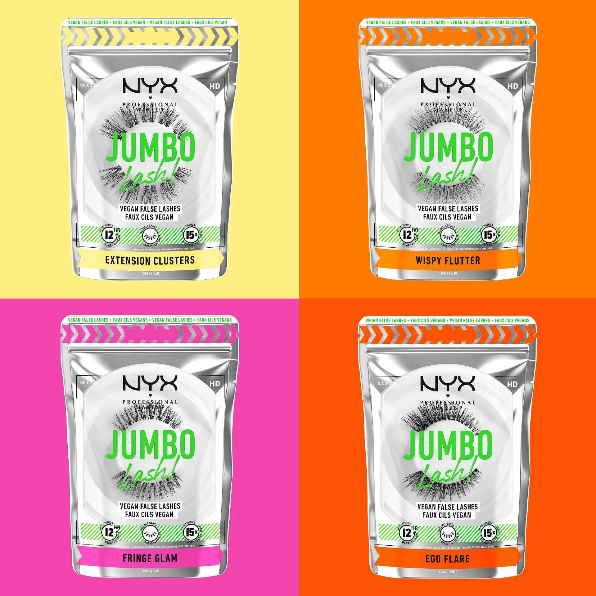 Gene Jumbo! Gene false vegane cu 1 extensie tip cluster - NYX Professional Makeup