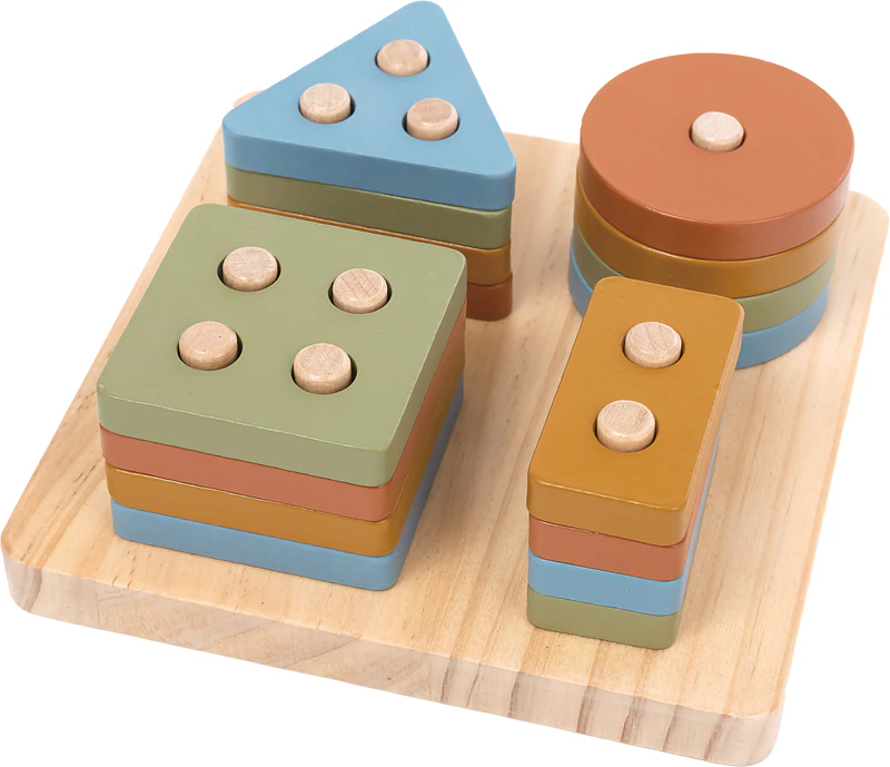 2Kids Toys Farebné triediace puzzle s tvarmi