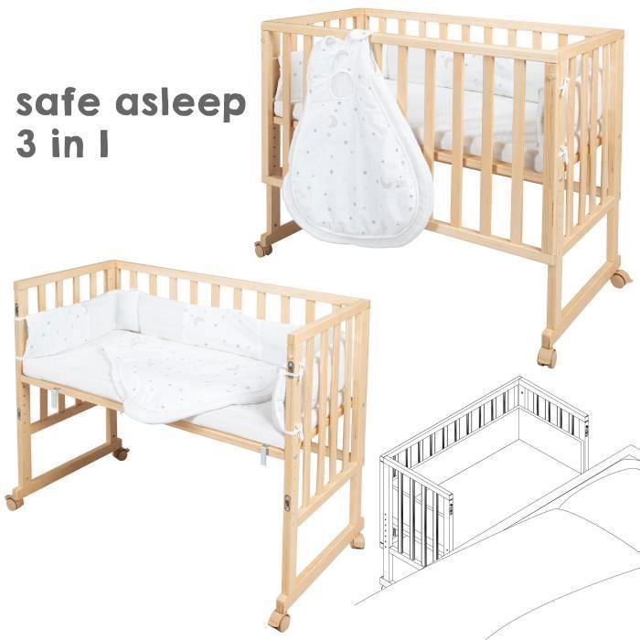 Lit cododo ROBA Safe Asleep 3 en 1 Sternenzauber - Naturel