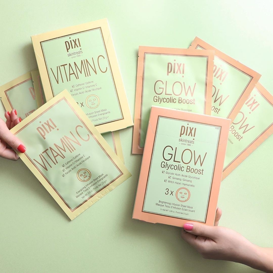 Máscara Facial Pixi Glow Sheet Mask - Glow Glycolic Boost