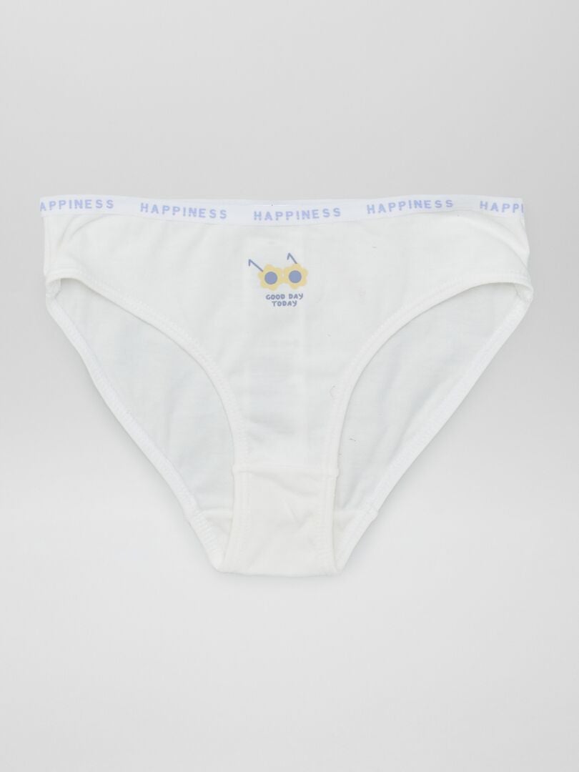 Conjunto de 4 cuecas com estampa animal - AZUL