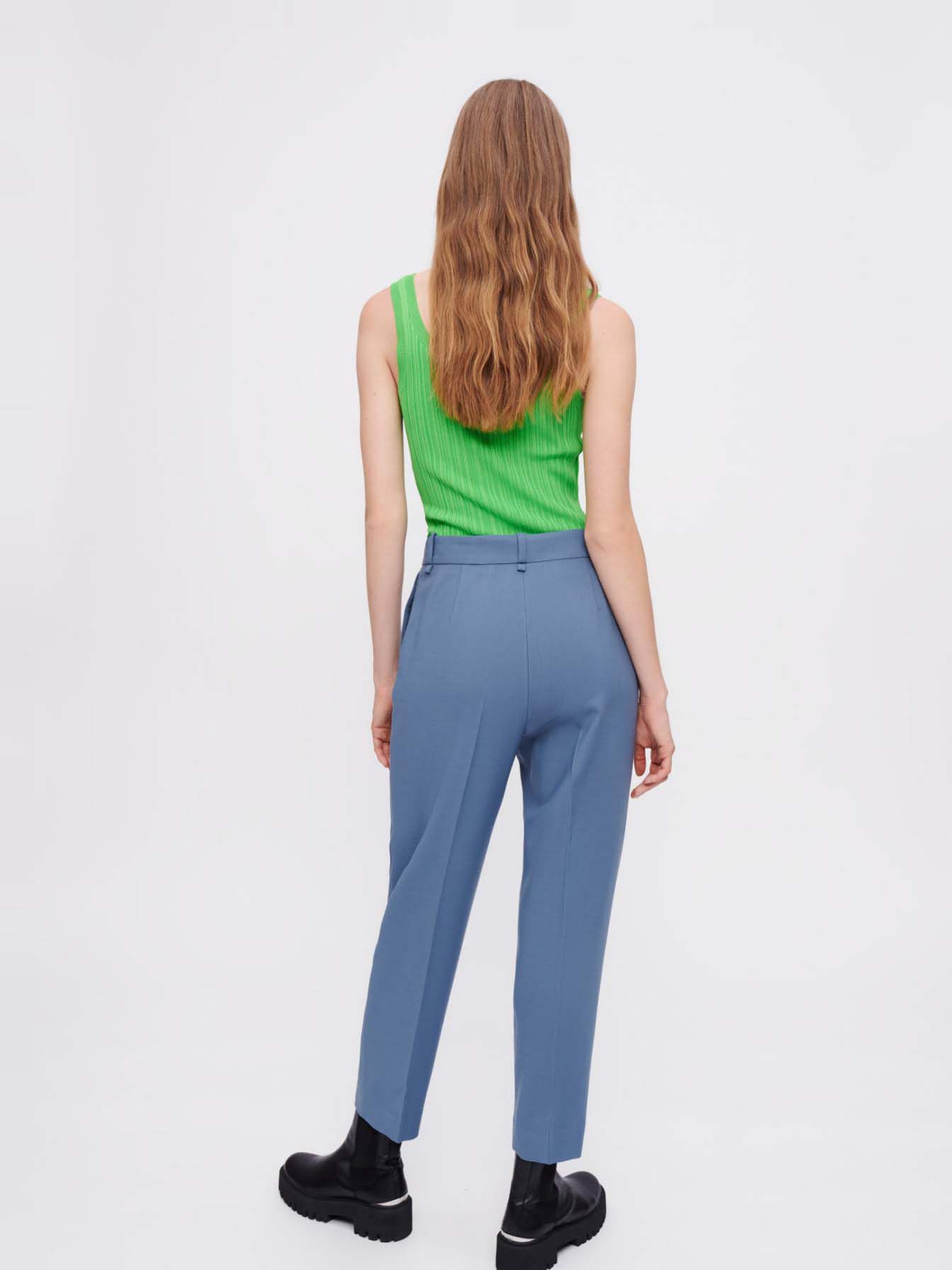 Rechte pantalon - Staalblauw