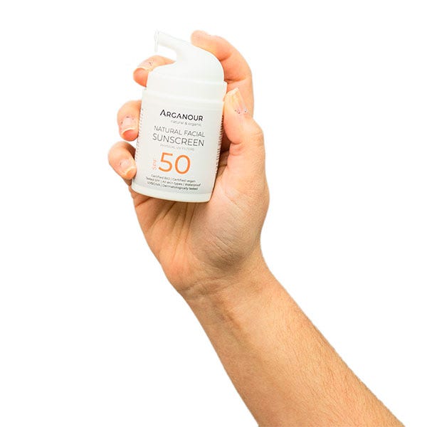 Природна крема за сунчање за лице SPF50| 50 мл