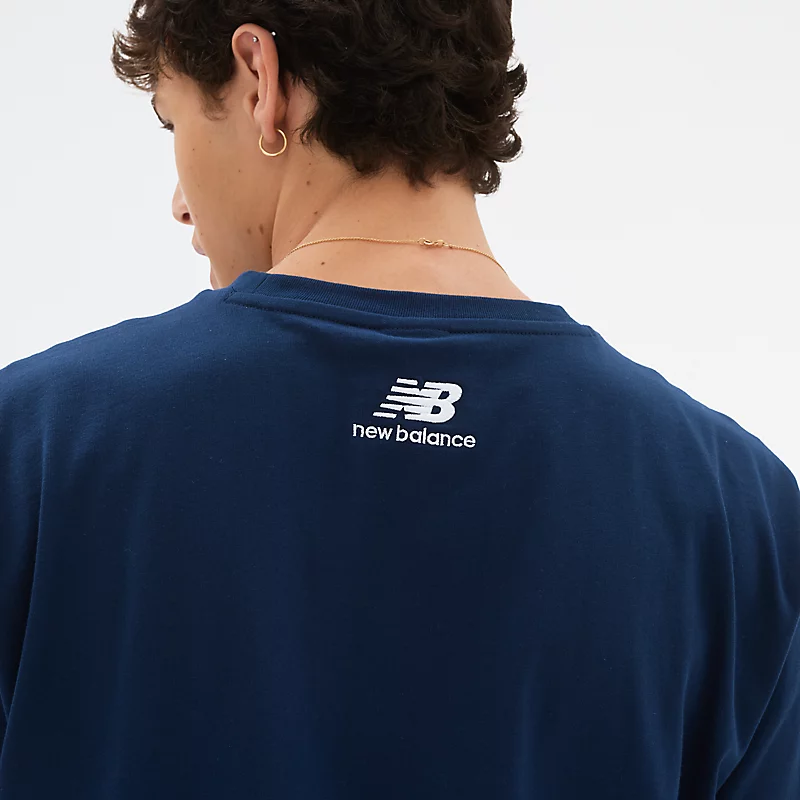 Férfi NB Athletics Intelligent Choice póló - NATURAL INDIGO