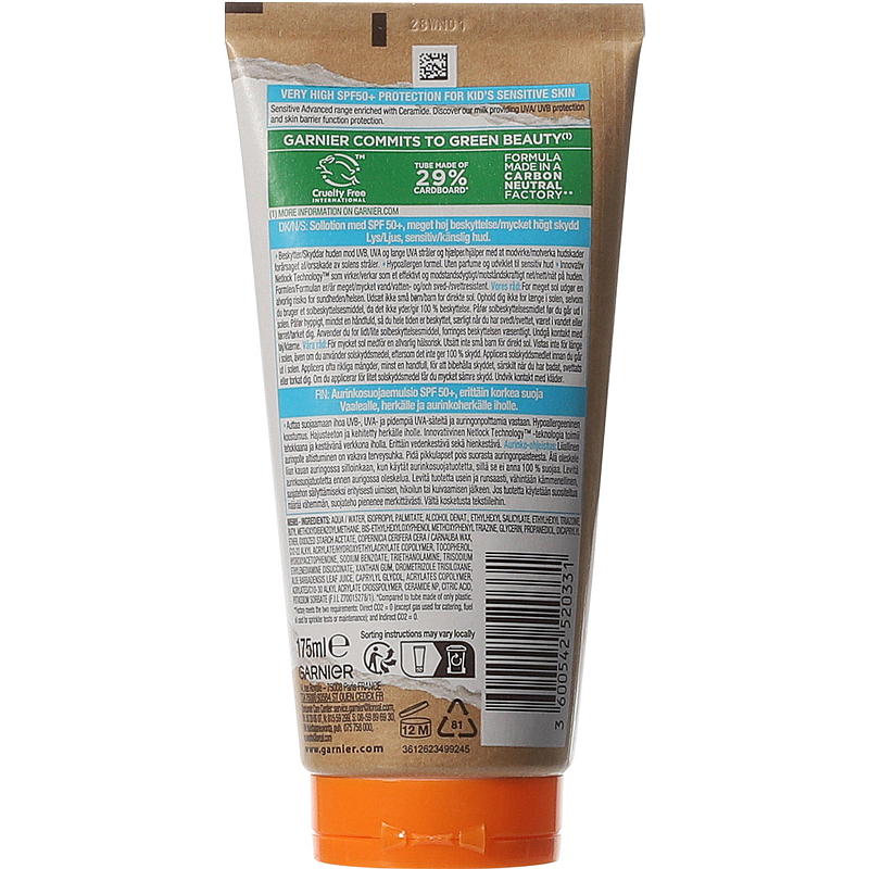 Garnier Sollotion SPF50 175 ml, Ambre solaire
