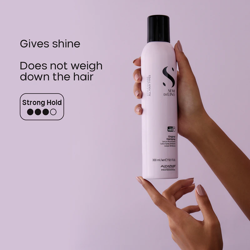 Alfaparf Milano Semi di Lino Style&Care Original Haarspray voor een sterke glans