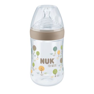 Nuk Nuk For Nature babyfles met siliconen speen M crème 260 ml 260 ml