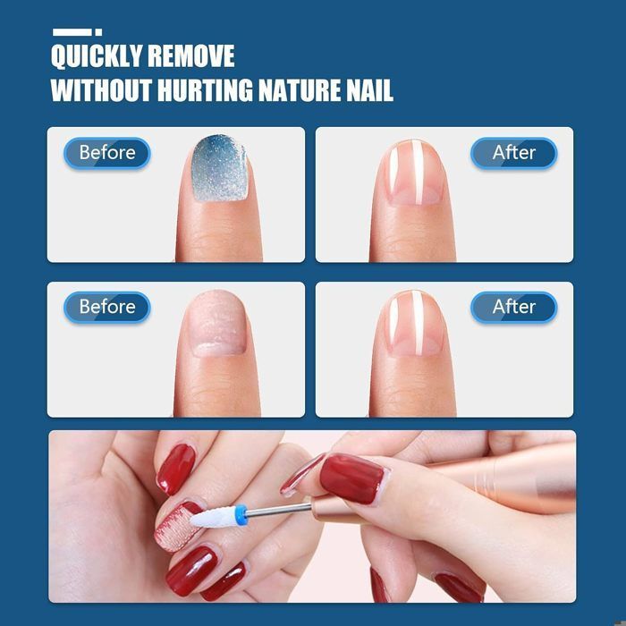 Lot de 19 Forets à Ongles électriques - Embout Ponceuse Ongles - pour la manucure, les outils de pédicure, les outils de nail art