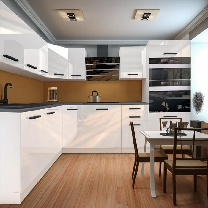 Cucina completa - B BELINI GROUP - MELANIE - Bianco lucido - Design contemporaneo - 360x60 cm