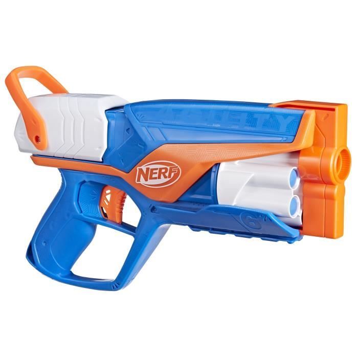 NERF Agility N Series Blaster, 12 Nerf N1 Darts (nur für Nerf N Series Blaster), 6-Dart-Trommelmagazin, Spiele im Freien