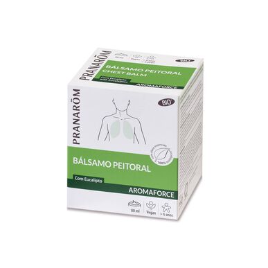 Pranarôm Aromaforce krūtinės balzamas dekongestantas su eukaliptu 80 ml 80 ml