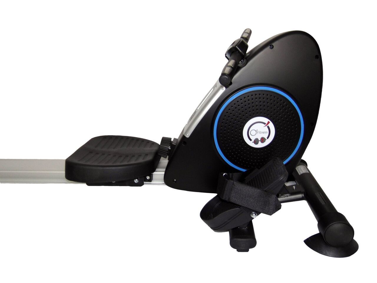 O'Fitness Home Roeimachine met Centrale Trekkracht - Magnetisch Vliegwiel van 5 kg - Teller met 5 Functies