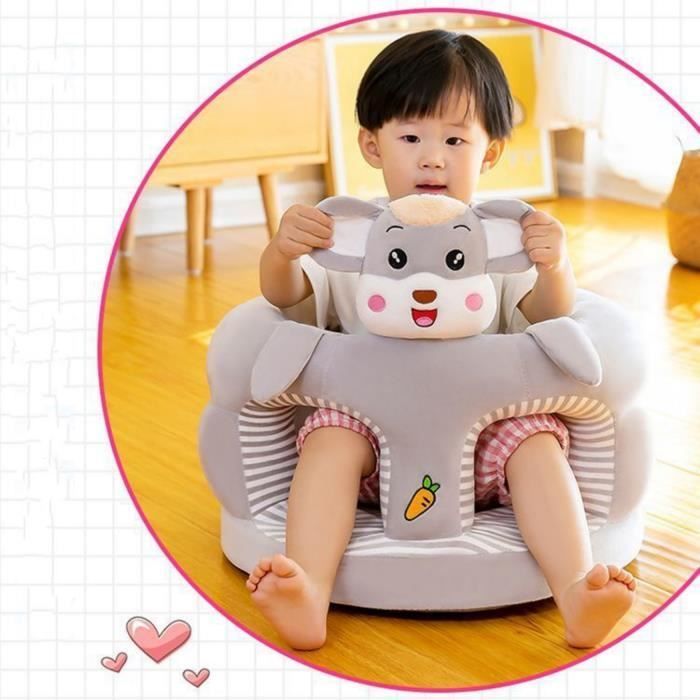 Poltrona per bambini dai 3 mesi, divanetto per imparare a stare seduto, sedile di supporto per bambini in peluche e cotone PP, da 3 a
