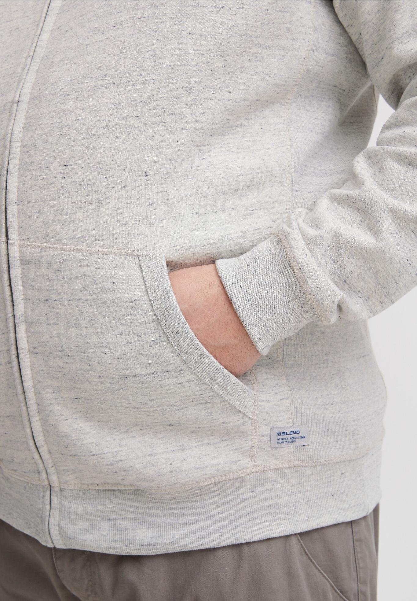 Blend BHAlton - Sweatshirt mit Reißverschluss - Steinmischung