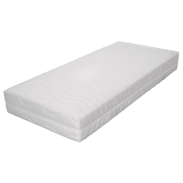 Materac Biały 120 x 200 cm Pianka vidaXL