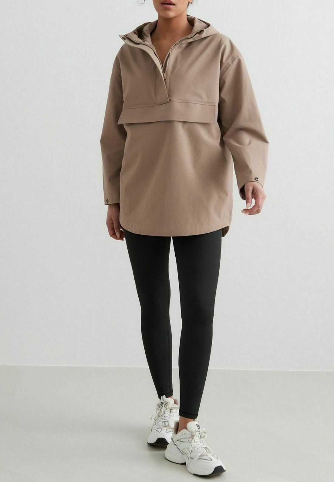 anorak surdimensionné aim'n® - veste imperméable - marron
