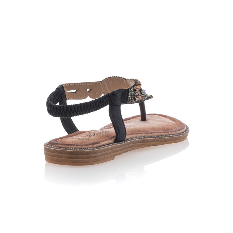 Schwarze Zehentrenner für Damen