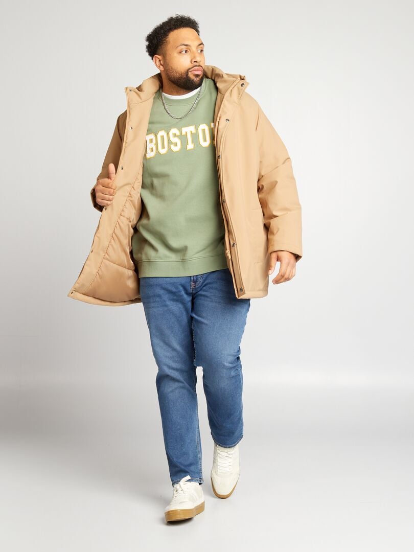 Amerikaanse fleece sweater - GROEN