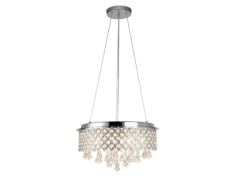 Lampa wisząca Kristal 7-punktowa kryształowa transparentna