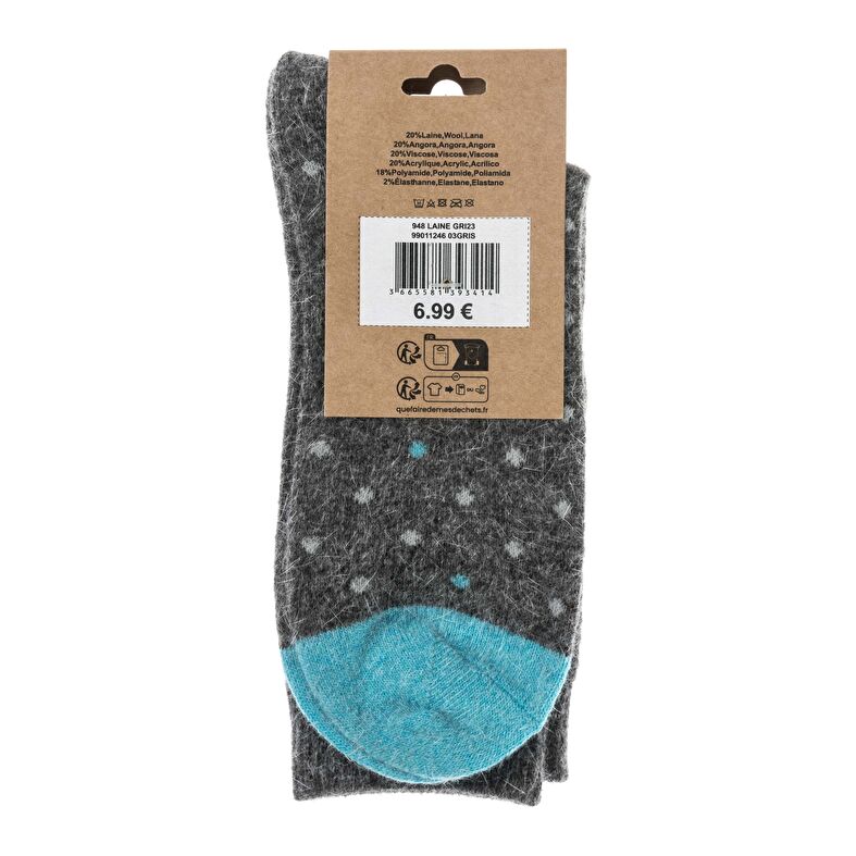 Chaussettes et collants Femme Gris