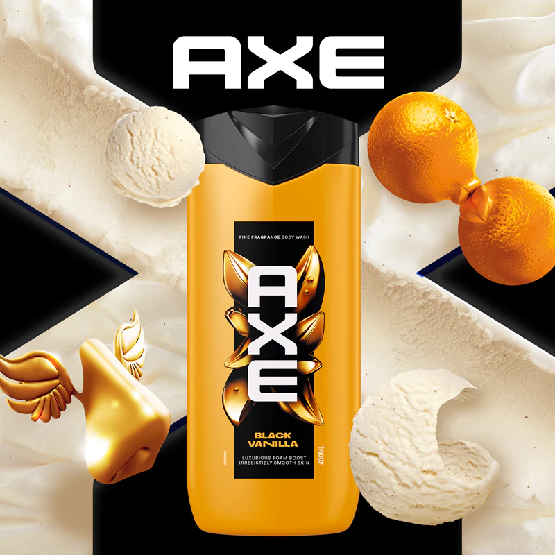 Gel de Banho Axe Premium Black Vanilla para Homens