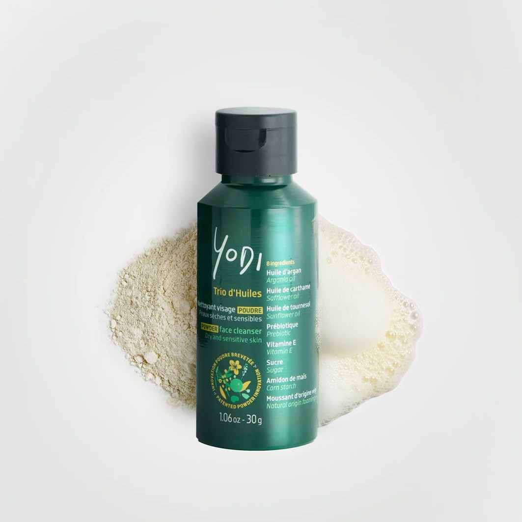 Yodi Trio d'Huiles Nettoyant visage en Poudre au Prébiotique