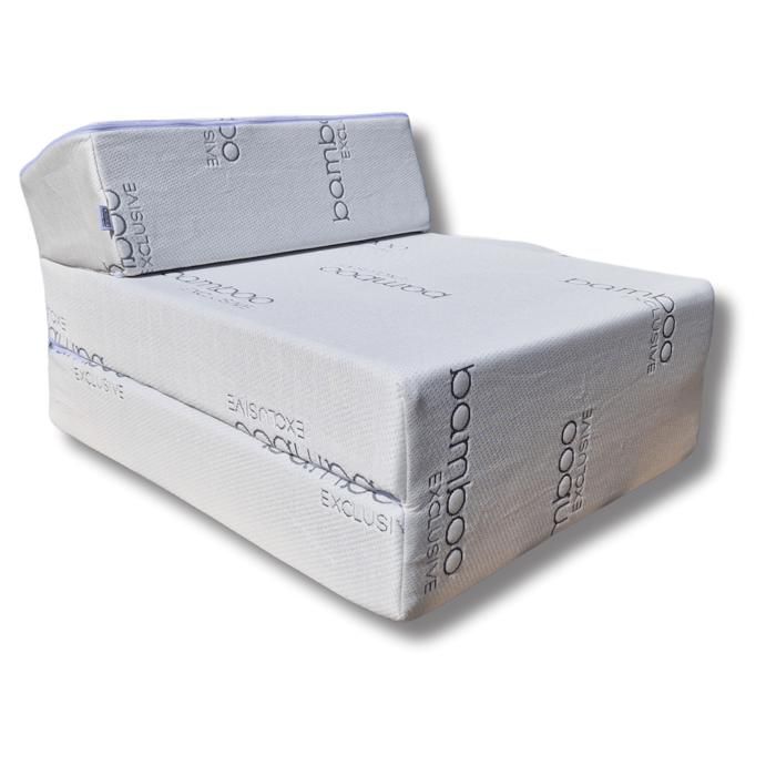 Opvouwbaar matras 160x60x12 cm - NATALIA SPZOO - Futon/stoel - 60x160 cm, 12 cm dik - Wasbare hoes - 1 persoon