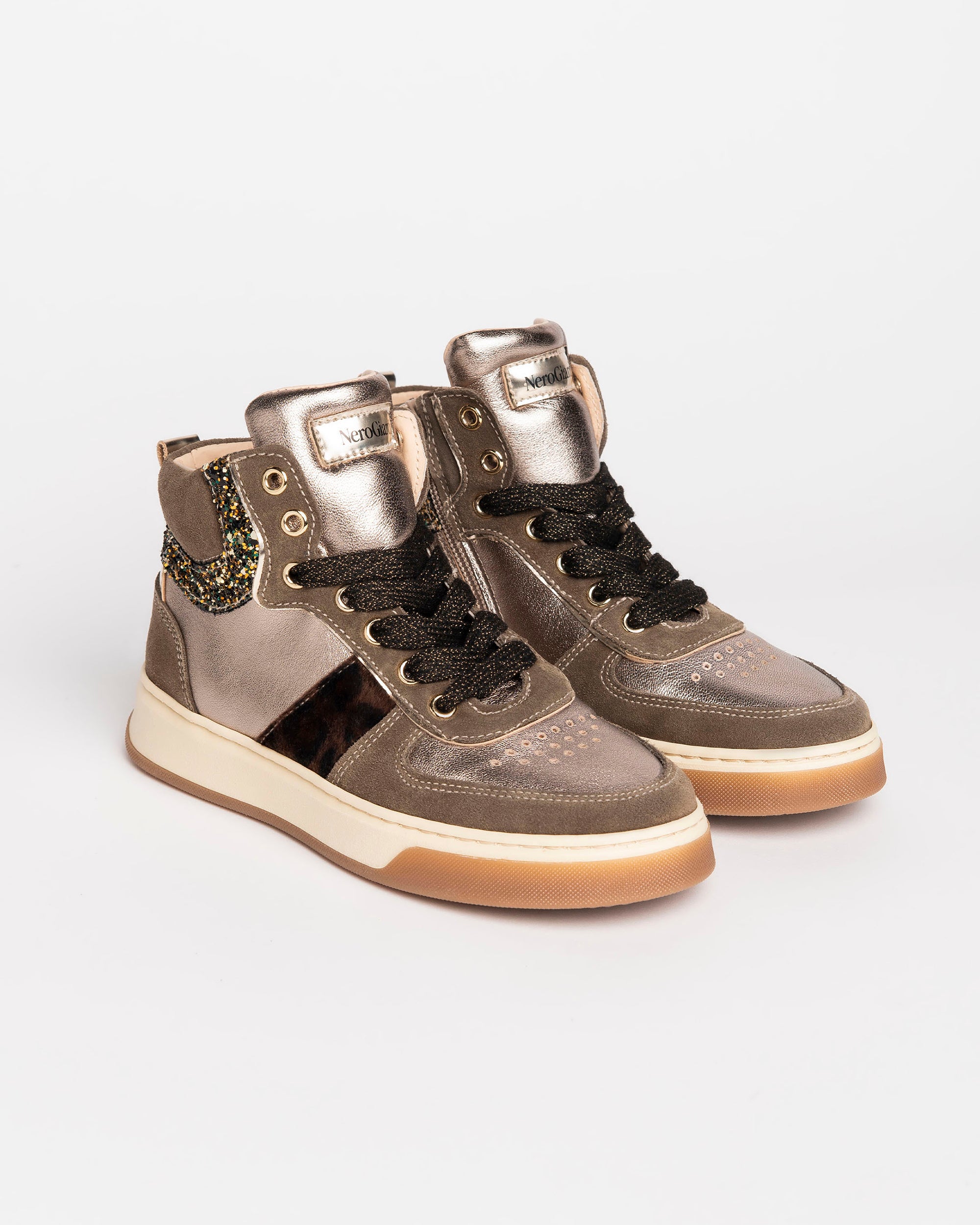  Baskets en daim et cuir pour adolescentes
