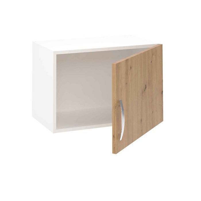 Pensile da cucina con 1 anta, finitura rovere Albar - Altezza 40 x Lunghezza 60 x Profondità 35 cm