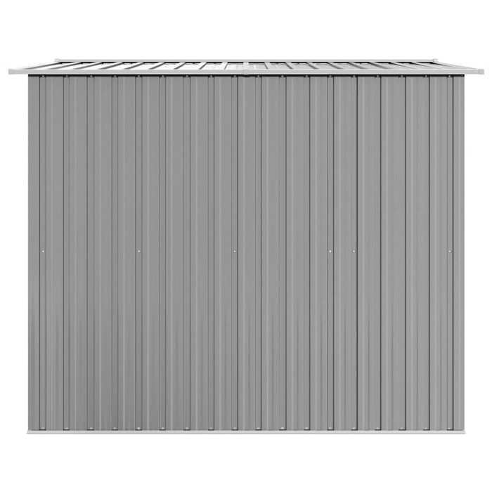 vidaXL Abri de stockage pour jardin Métal Gris 257 x 205 x 178 cm