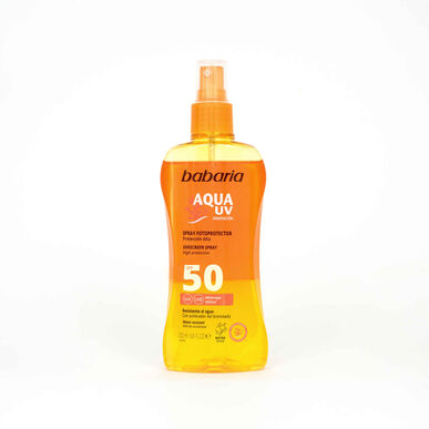 Babaria Aqua kaksivaiheinen aurinkosuojasuihke SPF50 UV 200 ml 200 ml