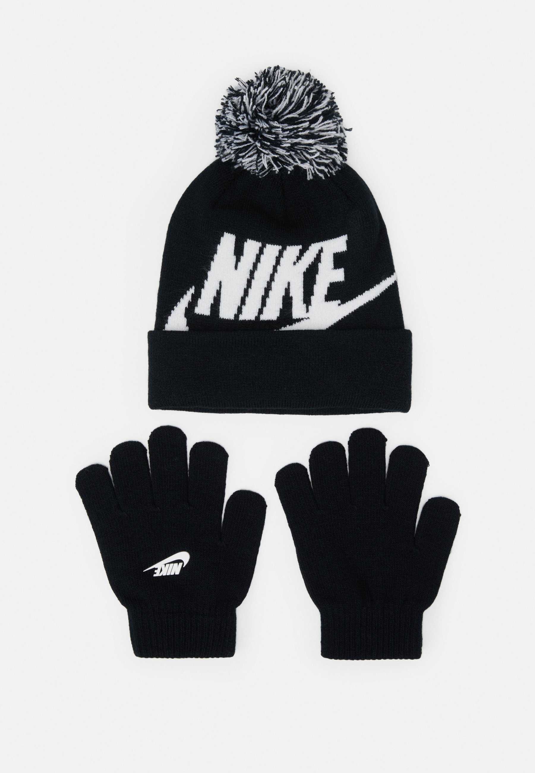 Nike Sportswear POM BEANIE HANDSCHOENENSET - Handschoenen - zwart