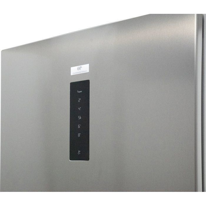 Réfrigérateur - CONTINENTAL EDISON - CEF1D389NFS - 1 porte - 389 L - L 59,5 x P 65 x H 186 cm - Silver