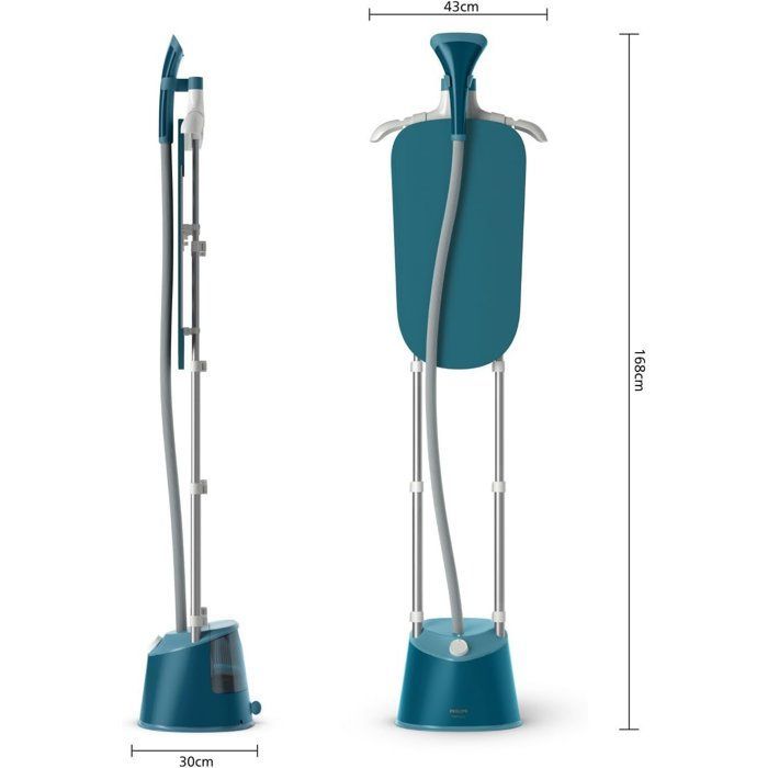 Défroisseur sur pieds - PHILIPS - STE1040/20 - Steamer avec table Série 1000 - 36gr/min vapeur continue - 1800W - 45sec - Bleu