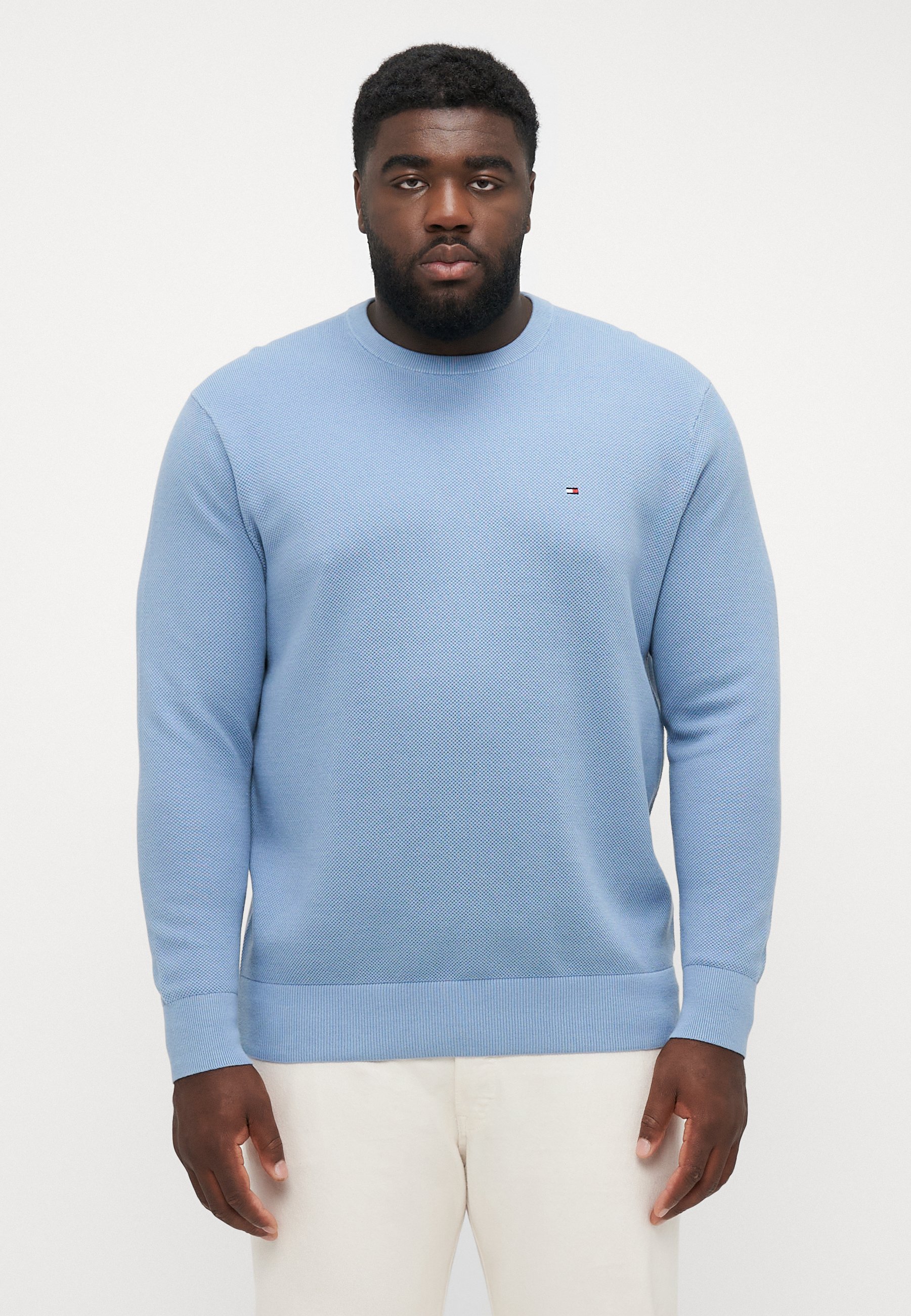 Suéter Tommy Hilfiger Essential Structure Crew Neck - azul vibrante