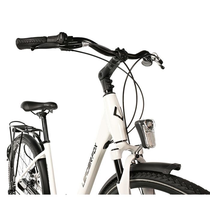 Stadsfiets 28 inch Leader Fox Region 2025 dames wit 7 versnellingen aluminium frame 17 inch (volwassen maat 165 tot 173 cm) -...