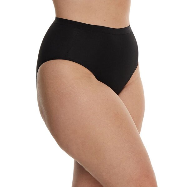 Ženske hlačke Kruidvat Cotton Shape Highleg črne, velikost XL, 2 kosa