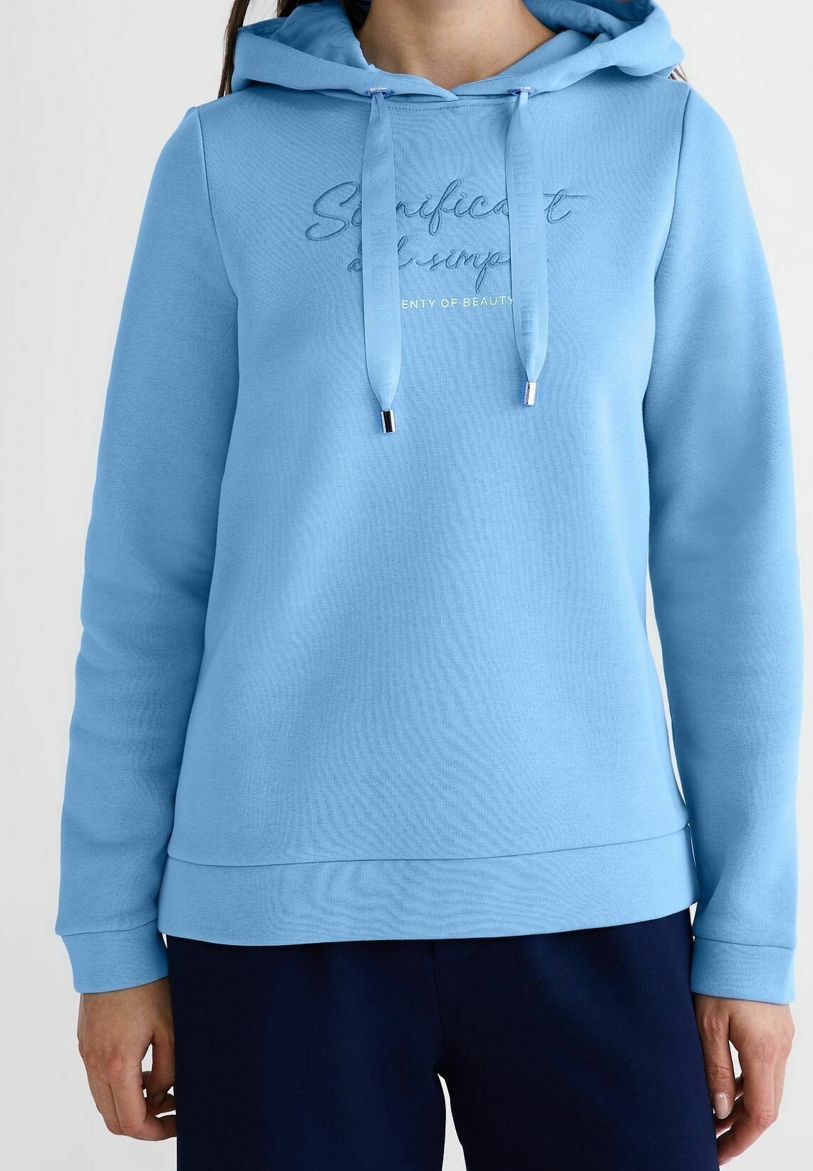 Street One majica s kapuljačom - plava