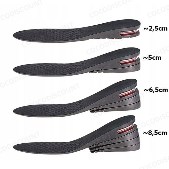Cobye- Semelles Chaussures Hauteur Reglable Taille 35-42 Augmentation Taille Talons Confort Gains en Cm