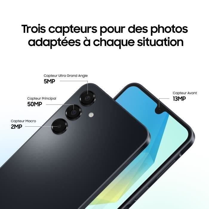 SAMSUNG Galaxy A16 Smartphone 128Go Bleu nuit