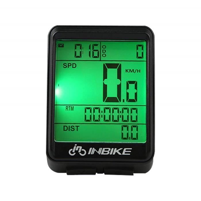 Wireless Bike Computer, Mountain Bike Speedometer, Wireless Cycle Computer with Waterproof Screen