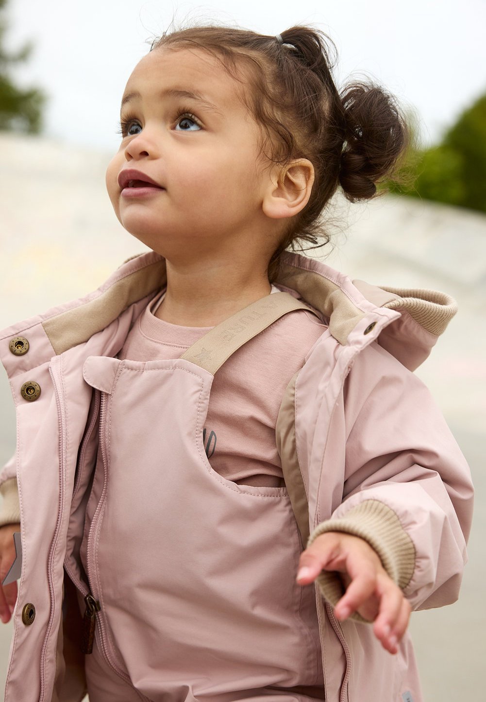 MINI A TURE MATWALENTAYO ALL SEASON OVERALLS. GRS UNISEX - Regnbukser - adobe rose